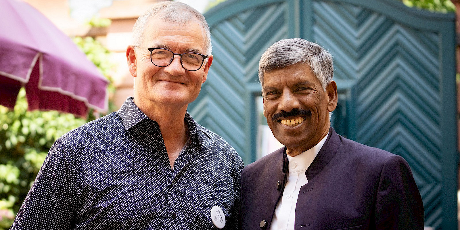 Mit Bischof Singh aus Indien beim Erlebnistag 2023 – © Nora Henker 2023